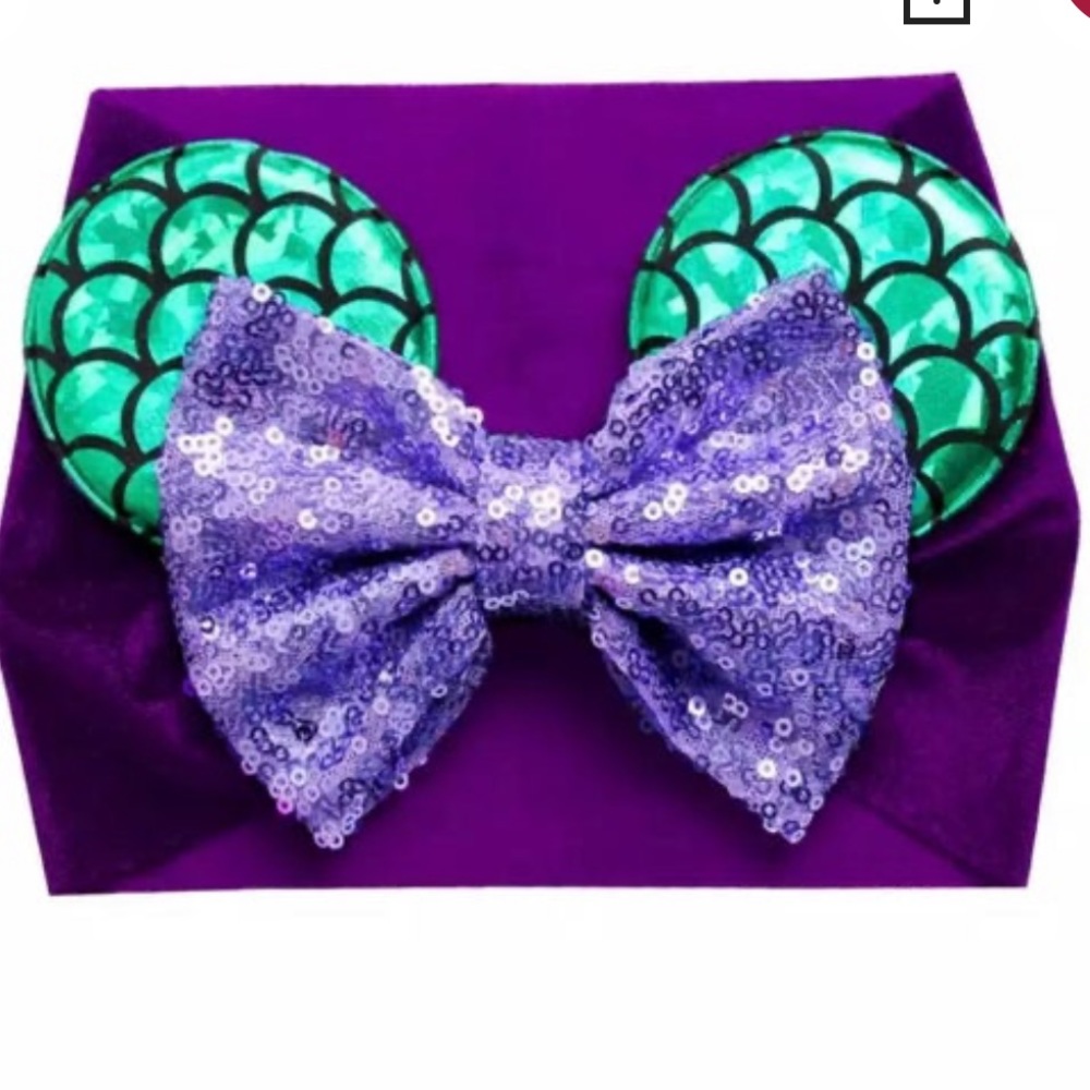 Little mermaid Minnie Mouse headband
